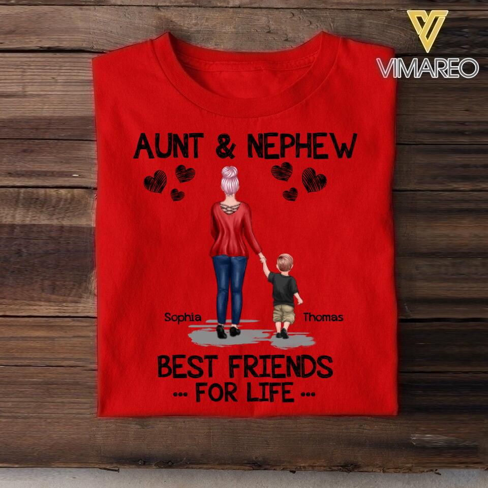 Personalized Aunt & Nephew Tshirt Printed 22APR-DT22
