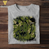Personalized Swedish Soldier Tshit Printed 22APR-DT23