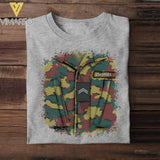 Personalized Belgian Soldier Tshit Printed 22APR-DT23