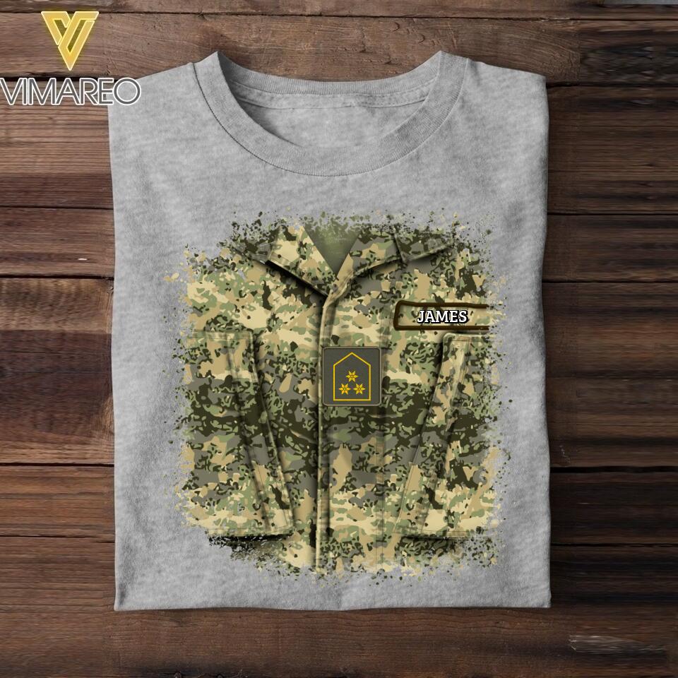 Personalized Austrian Soldier Tshit Printed 22APR-DT23