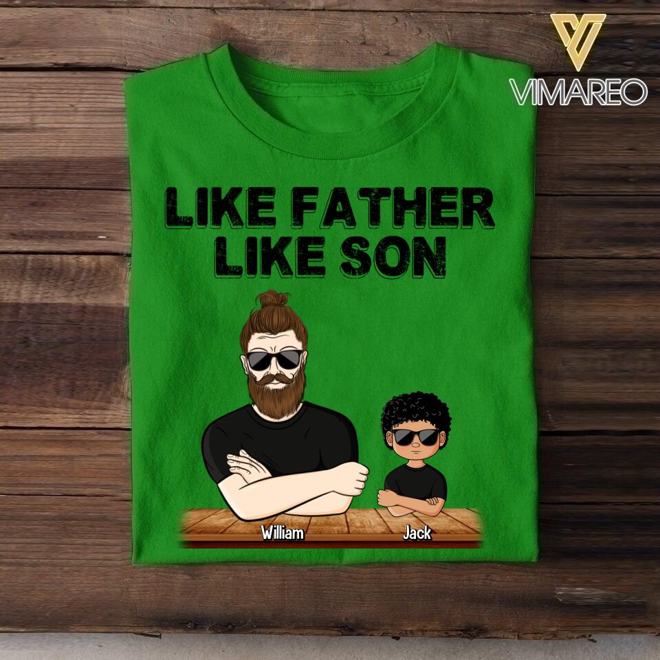 Personalized Like Father Like Son Like Daughter Tshit Printed 22APR-HQ23