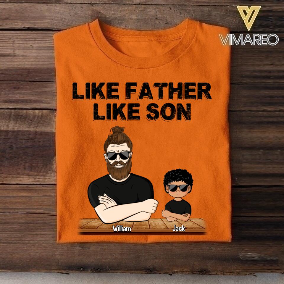 Personalized Like Father Like Son Like Daughter Tshit Printed 22APR-HQ23