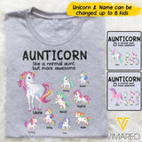 Personalized Aunticorn Tshirt Printed 22APR-DT23