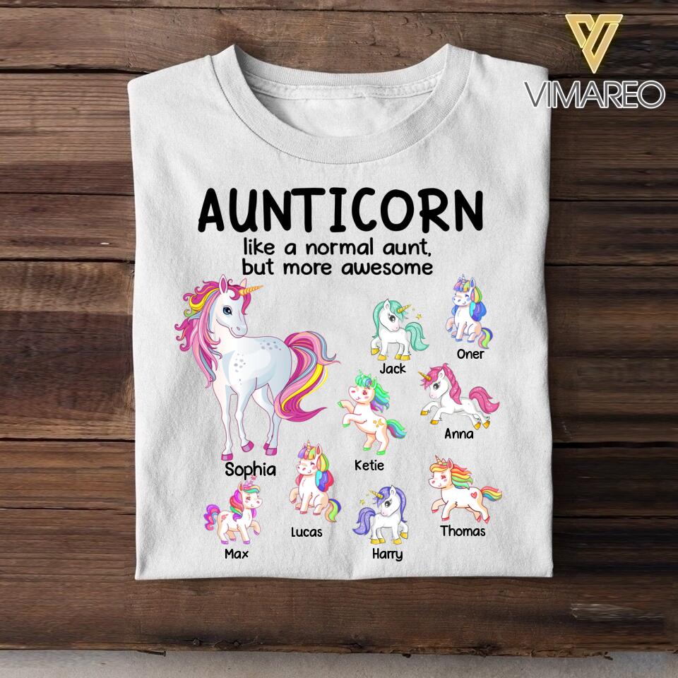 Personalized Aunticorn Tshirt Printed 22APR-DT23