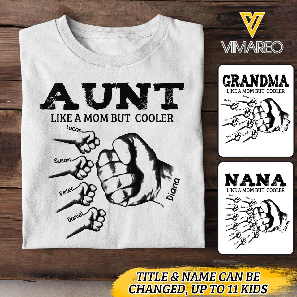 Personalized Aunt Kid Tshirt Printed 22APR-DT25