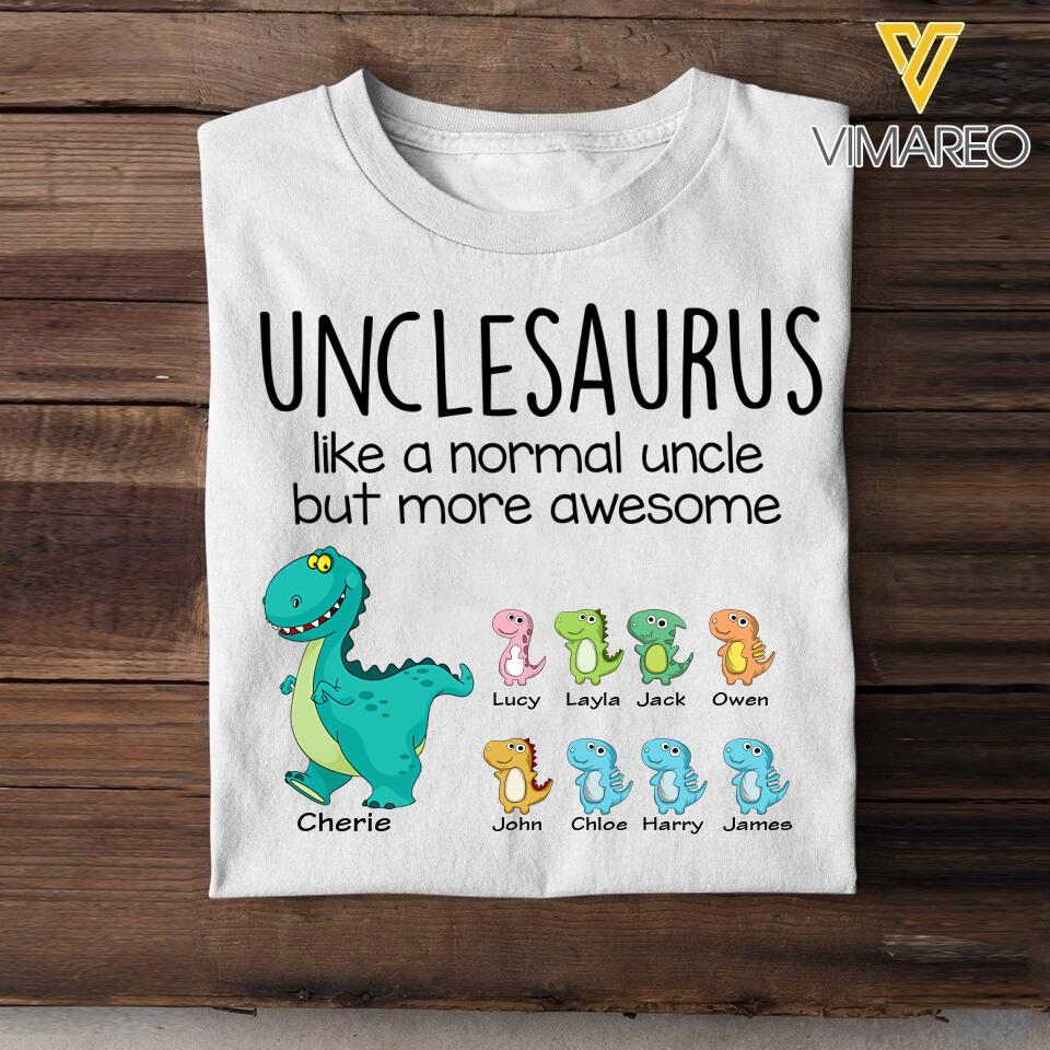 Personalized Unclesaurus Tshirt Printed 22APR-HC25