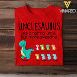 Personalized Unclesaurus Tshirt Printed 22APR-HC25