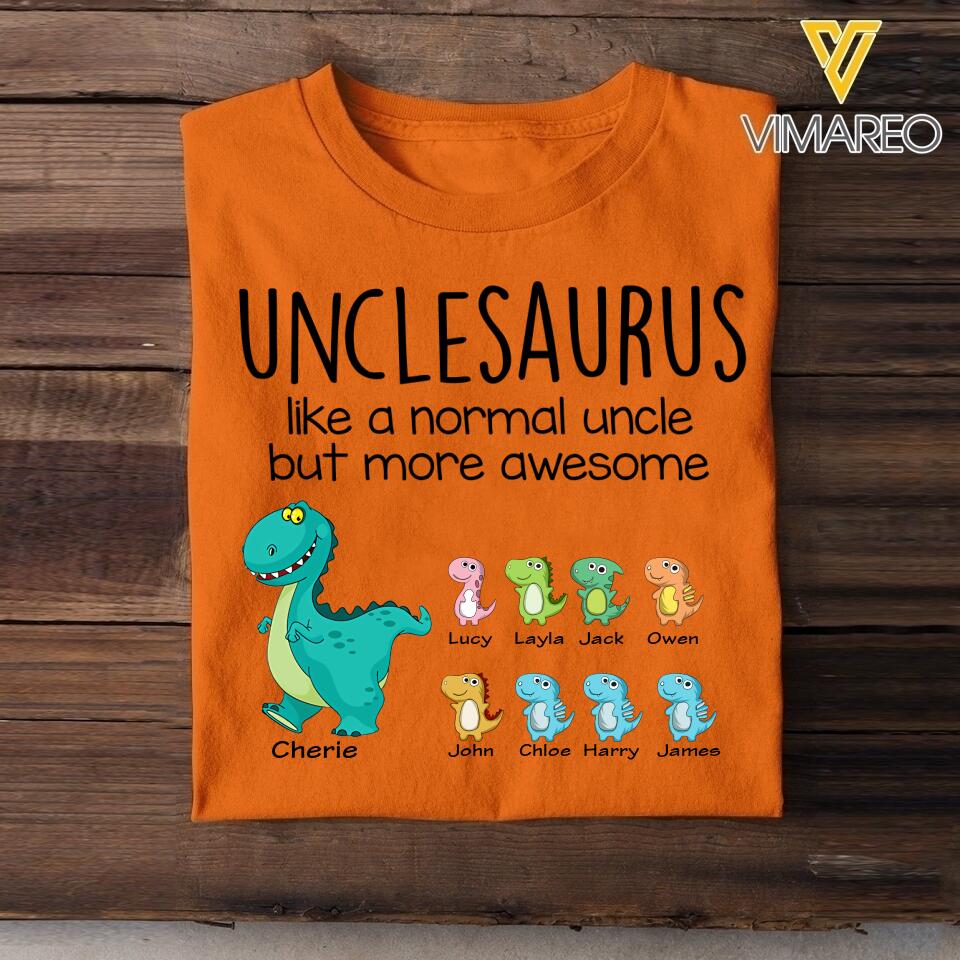 Personalized Unclesaurus Tshirt Printed 22APR-HC25