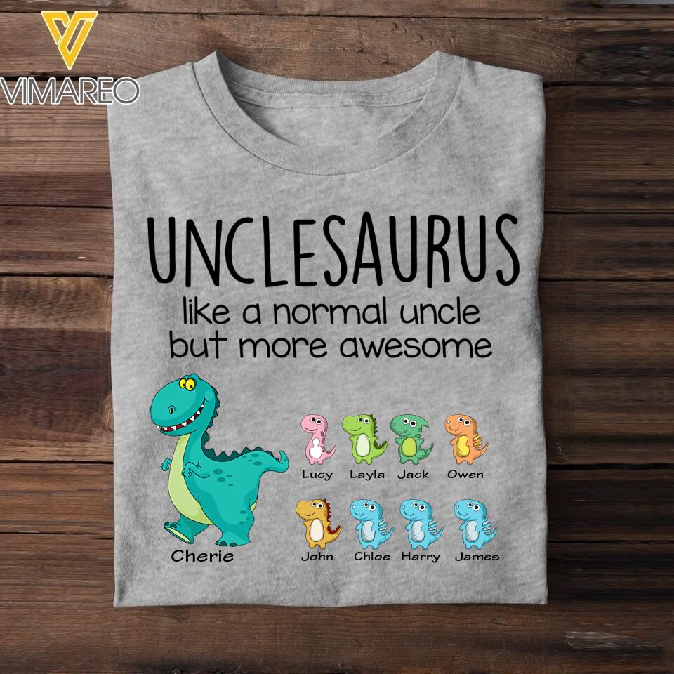 Personalized Unclesaurus Tshirt Printed 22APR-HC25