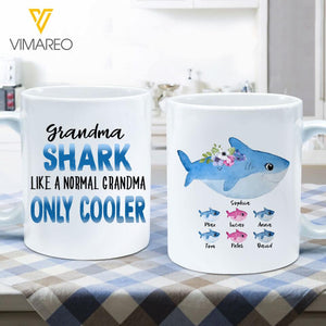 DH Grandma Shark Creamic Mug Printed LN2504