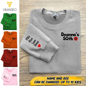 PERSONALIZED GIFT FOR GRANDMA BIRTHDAY KID NAME SWEATSHIRT PRINTED QTTN2604