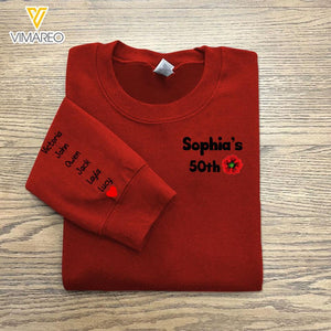 PERSONALIZED GIFT FOR GRANDMA BIRTHDAY KID NAME SWEATSHIRT PRINTED QTTN2604