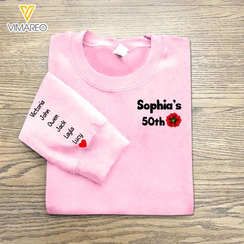 PERSONALIZED GIFT FOR GRANDMA BIRTHDAY KID NAME SWEATSHIRT PRINTED QTTN2604
