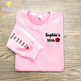 PERSONALIZED GIFT FOR GRANDMA BIRTHDAY KID NAME SWEATSHIRT PRINTED QTTN2604