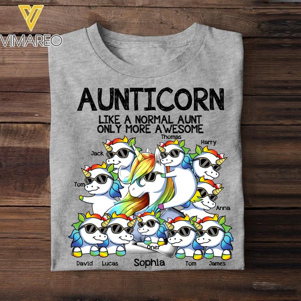 Personalized Aunticorn Tshirt Printed 22APR-DT25