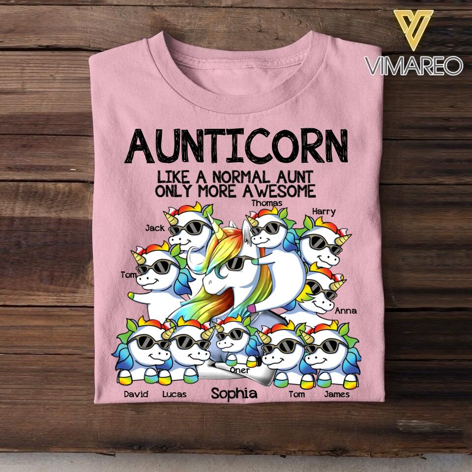 Personalized Aunticorn Tshirt Printed 22APR-DT25