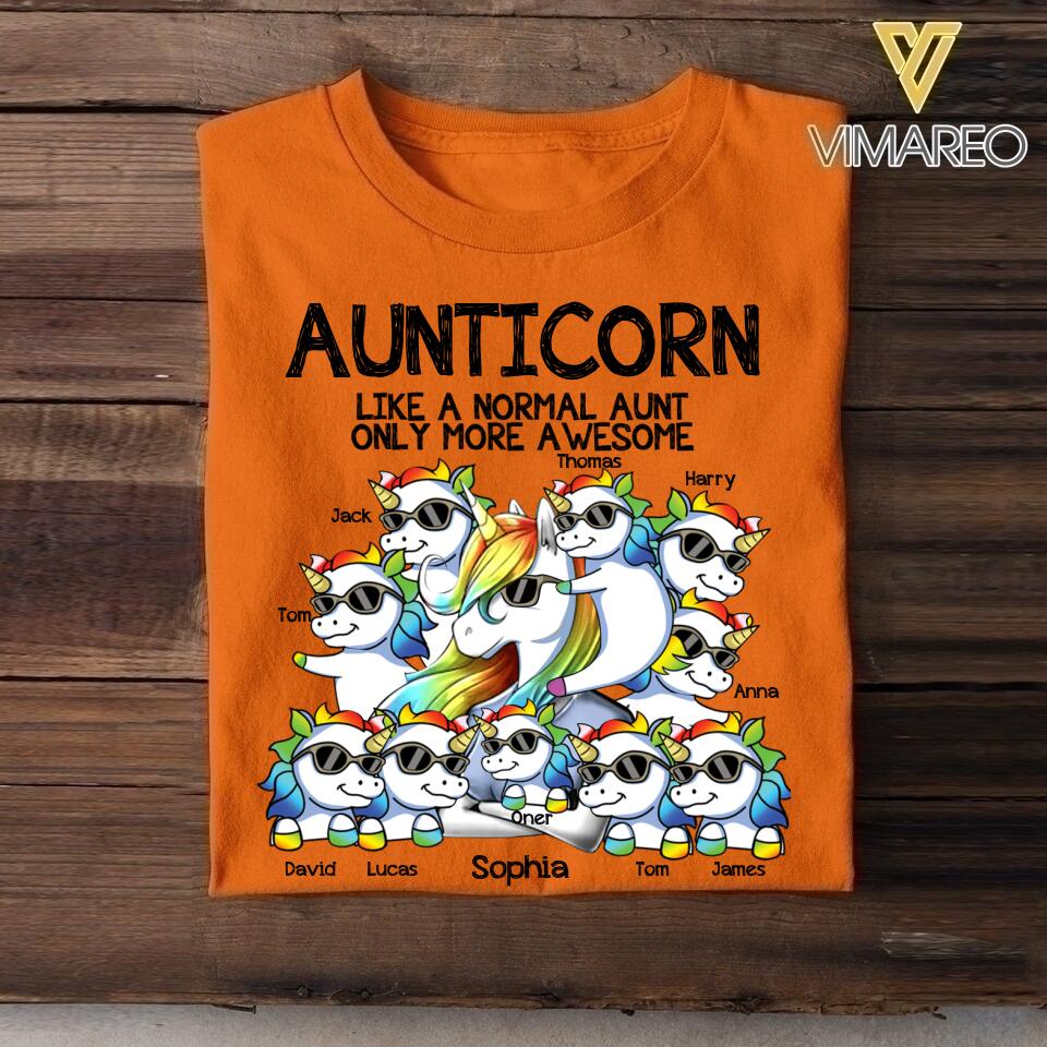 Personalized Aunticorn Tshirt Printed 22APR-DT25
