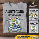 Personalized Aunticorn Tshirt Printed 22APR-DT25