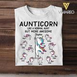 Personalized Aunticorn Kid Tshirt Printed 22APR-HQ25
