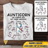 Personalized Aunticorn Kid Tshirt Printed 22APR-HQ25