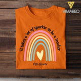 PERSONALIZED IT TAKES A LOT OF SPARKE TO BE A TEACHER TSHIRT OR TUMBLER QTDT2704