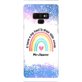 PERSONALIZED IT TAKES A BIG HEART TO SHAPE LITTE MINDS PHONECASE QTVQ2704