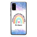PERSONALIZED IT TAKES A BIG HEART TO SHAPE LITTE MINDS PHONECASE QTVQ2704