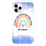 PERSONALIZED IT TAKES A BIG HEART TO SHAPE LITTE MINDS PHONECASE QTVQ2704