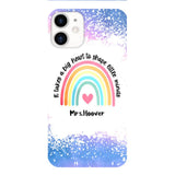 PERSONALIZED IT TAKES A BIG HEART TO SHAPE LITTE MINDS PHONECASE QTVQ2704