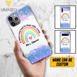 PERSONALIZED IT TAKES A BIG HEART TO SHAPE LITTE MINDS PHONECASE QTVQ2704