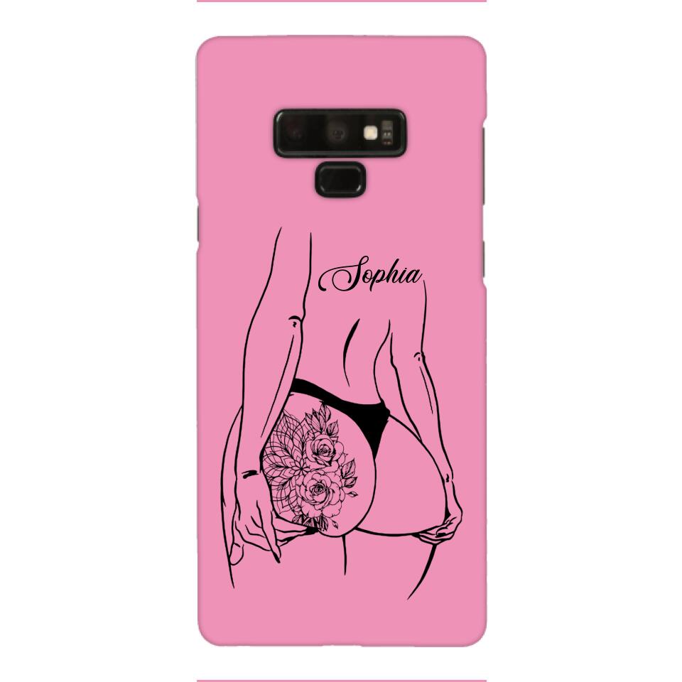 PERSONALIZED TATTOO GIRL VARIOUS COLOR BACKGROUND PHONECASE QTDT2704