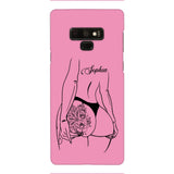 PERSONALIZED TATTOO GIRL VARIOUS COLOR BACKGROUND PHONECASE QTDT2704