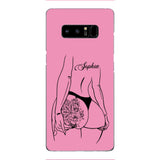 PERSONALIZED TATTOO GIRL VARIOUS COLOR BACKGROUND PHONECASE QTDT2704