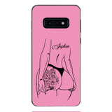 PERSONALIZED TATTOO GIRL VARIOUS COLOR BACKGROUND PHONECASE QTDT2704