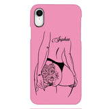 PERSONALIZED TATTOO GIRL VARIOUS COLOR BACKGROUND PHONECASE QTDT2704