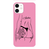 PERSONALIZED TATTOO GIRL VARIOUS COLOR BACKGROUND PHONECASE QTDT2704