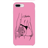PERSONALIZED TATTOO GIRL VARIOUS COLOR BACKGROUND PHONECASE QTDT2704