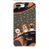 Personalized Dog Lover Camo Phone Case Printed 22APR-LN27