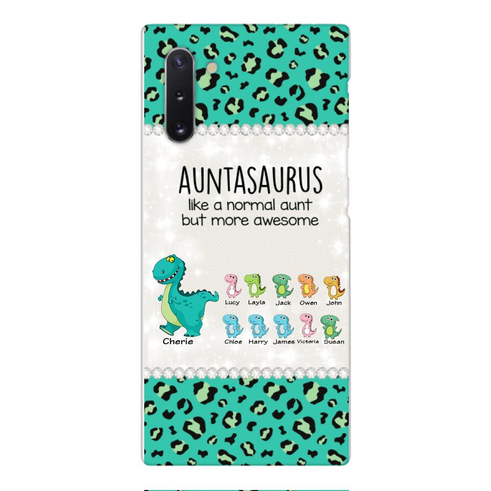 Personalized Auntasaurus Phone Case Printed 22APR-HC27