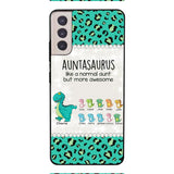 Personalized Auntasaurus Phone Case Printed 22APR-HC27