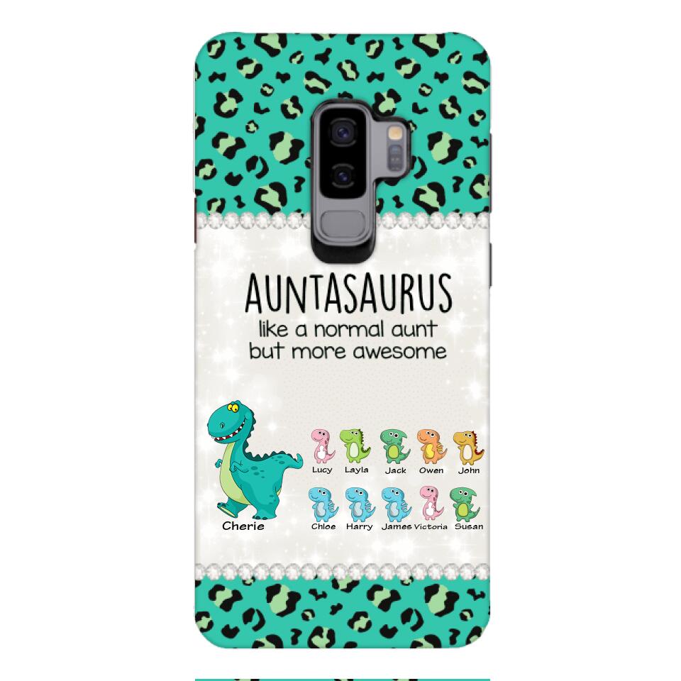 Personalized Auntasaurus Phone Case Printed 22APR-HC27