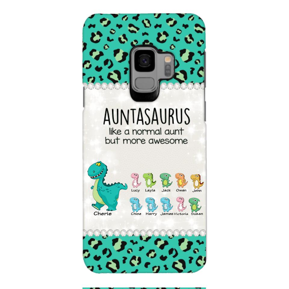 Personalized Auntasaurus Phone Case Printed 22APR-HC27