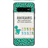 Personalized Auntasaurus Phone Case Printed 22APR-HC27