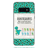 Personalized Auntasaurus Phone Case Printed 22APR-HC27