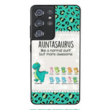 Personalized Auntasaurus Phone Case Printed 22APR-HC27