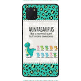 Personalized Auntasaurus Phone Case Printed 22APR-HC27