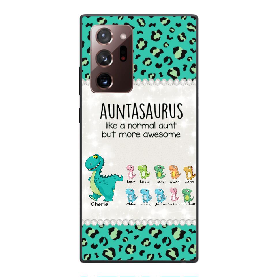 Personalized Auntasaurus Phone Case Printed 22APR-HC27