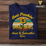 DH Personalized Best Freakin' Aunt & Godmother Ever Tshirt Printed HQ2704