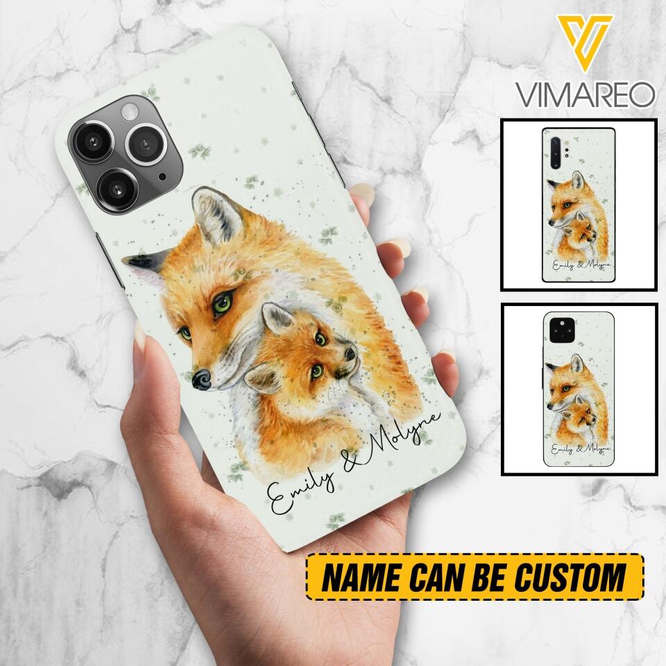 PERSONALIZED FOX PHONECASE QTHC2704