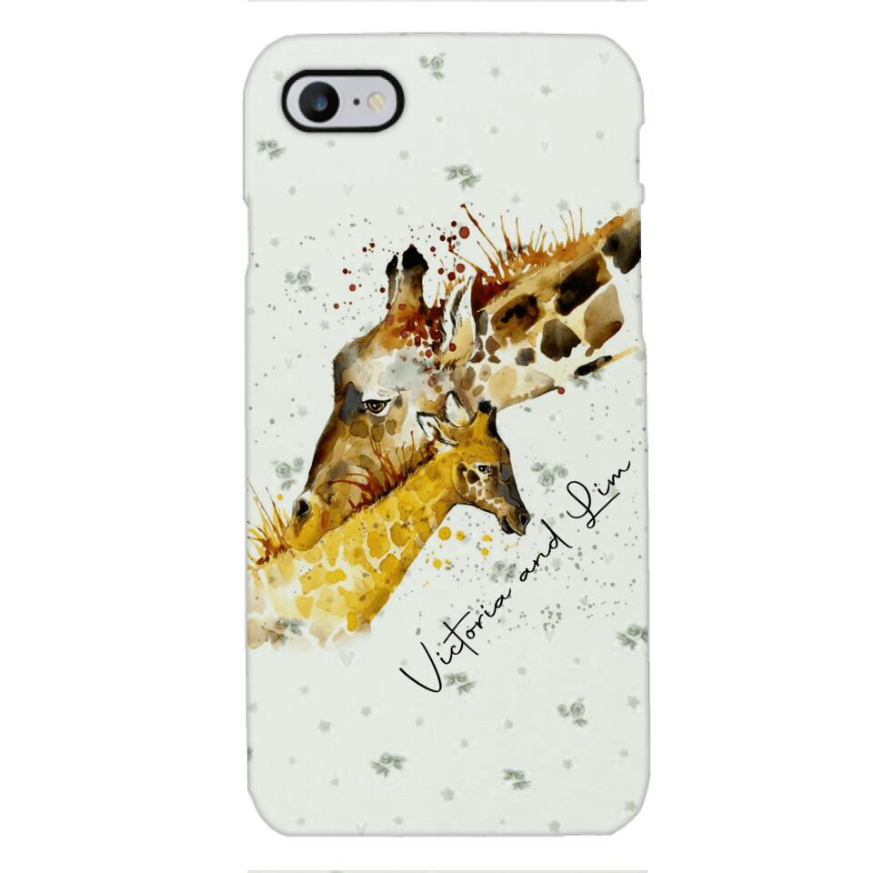 PERSONALIZED GIRAFFE PHONECASE QTHC2704